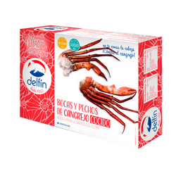 Bocas E Peito De Caranguejo Cozido Delfin Cong. 1Kg (Cx4)