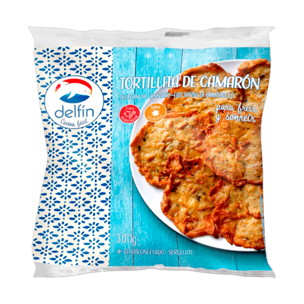 Tortilha De Camarão Delfin Cong. Saco 300Grs (Cx12)