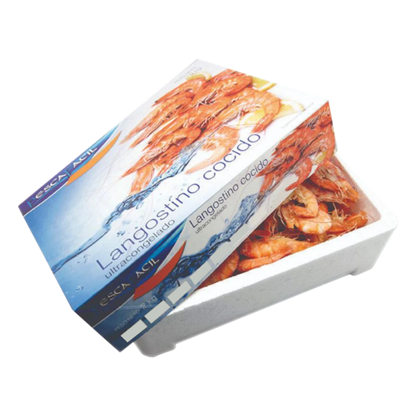 Vannamei Gambas Cocidas 45/55 Pescafacil Caja 2Kg