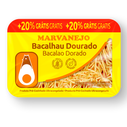 Bacalhau Dourado Marvanejo Congelado 240 Gr + 20% Grátis