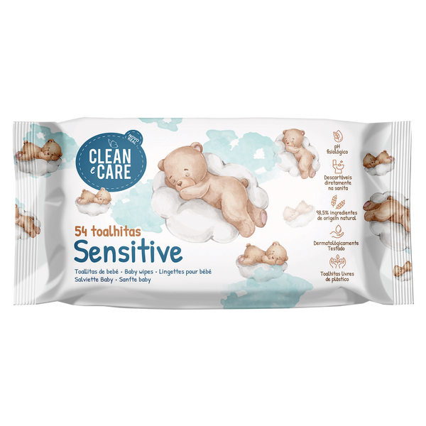 Nr Clean E Care Toalhitas De Bebe Sensitive 54 Und (Cx14)