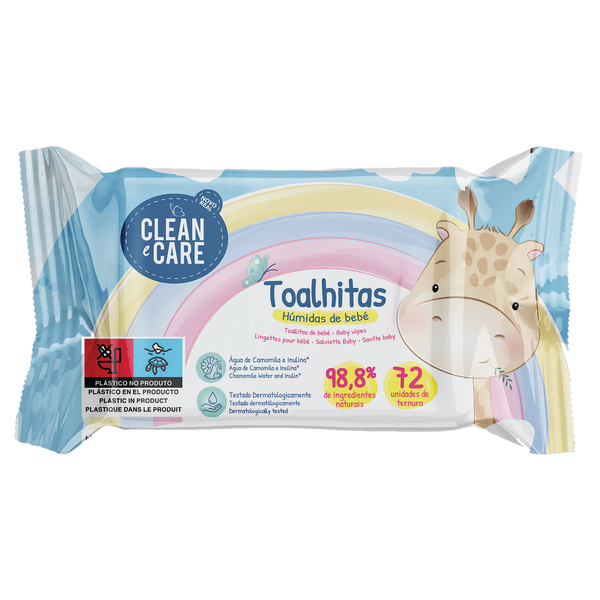 Novo Real Clean E Care Toalhitas De Bebe 72 Und (Cx14)