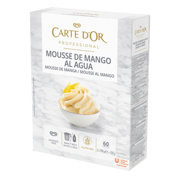 Carte Dor Mousse Desidratado De Manga 3X190Grs (Cx6)