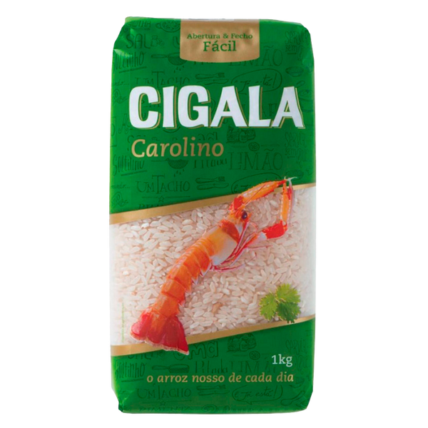 Arroz Cigala Carolino Extra Longo Saco 1Kg (Cx12)