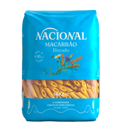 Macarrão Riscado Nacional 500Grs (Cx15)