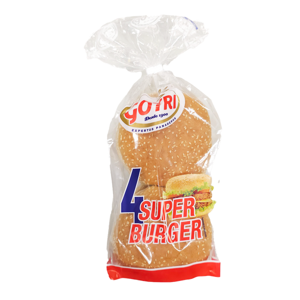 Pan de hamburguesa Gotri 300 g (Paquete de 6)