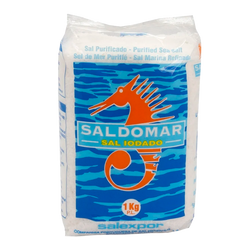 Sal Cristal Iodado Saldomar 1Kg (Cx15)