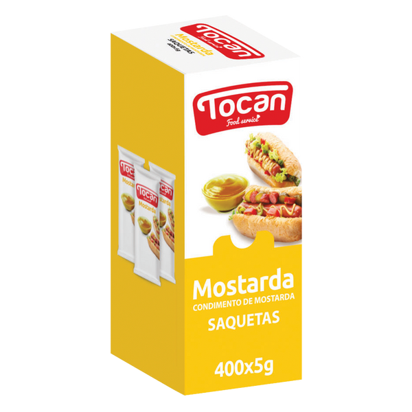 Tocan Mostarda Saqueta 5Grs (Cx 400Und)