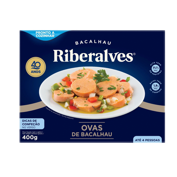 Ovas De Bacalhau Cong. Riberalves Caixa 400Grs (Cx12)