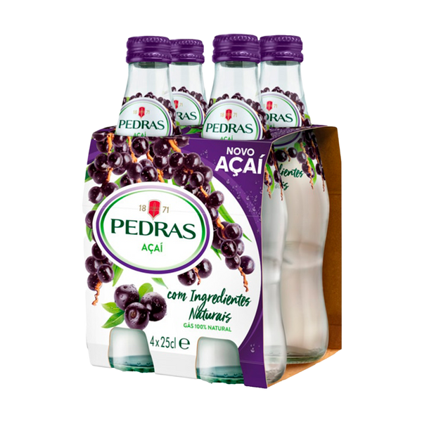 Agua Das Pedras Açaí 0.25Cl X 4Gf (Cx 6 Pack)