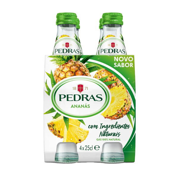 Agua Das Pedras Ananás 0.25Cl X 4Gf (Cx 6 Pack)