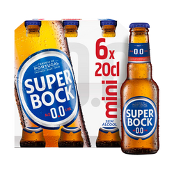Cerveja Super Bock Sem Alcool 0,0º 6 X 20Cl (Cx4Pack)