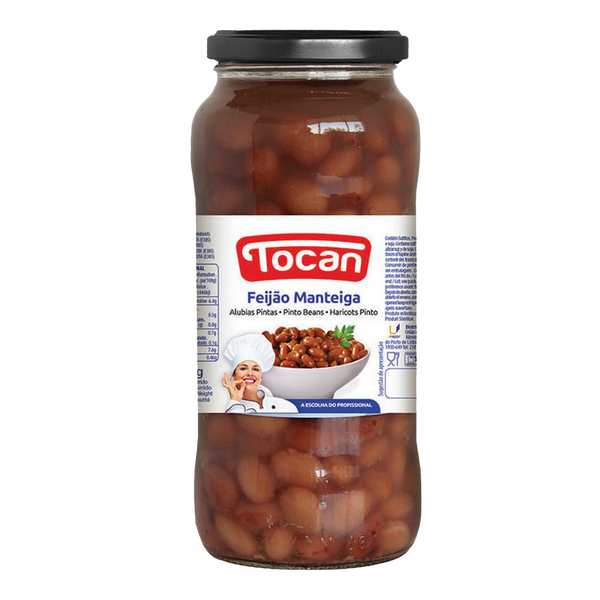 Tocan Feijão Manteiga Frasco 570Grs (Cx12)