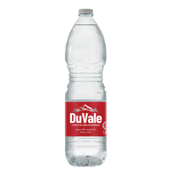 Duvale Agua Da Nascente 1.5Lt (Cx6) se traduce al español como 'Agua de manantial Duvale 1.5 litros (Caja de 6)'.