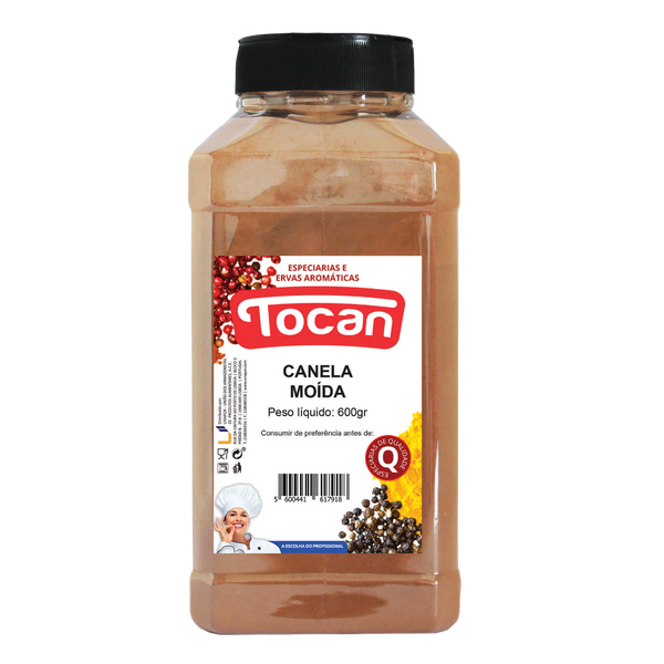 Tocan Canela Moida Pet 600Grs (Cx6)