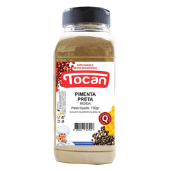 Tocan Pimenta Preta Moida Pet 750Grs (Cx6)