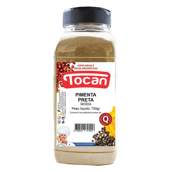 Tocan Pimenta Preta Moida Pet 750Grs (Cx6)