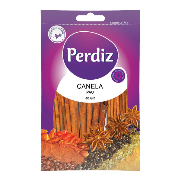 Perdiz Canela Em Pau Saq. 40Grs (Cx15)