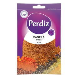 Perdiz Canela Moída Saq. 40Grs (Cx15)