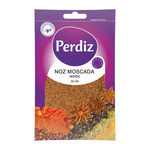 Perdiz Noz Moscada Moida Saq. 50Grs (Cx15)