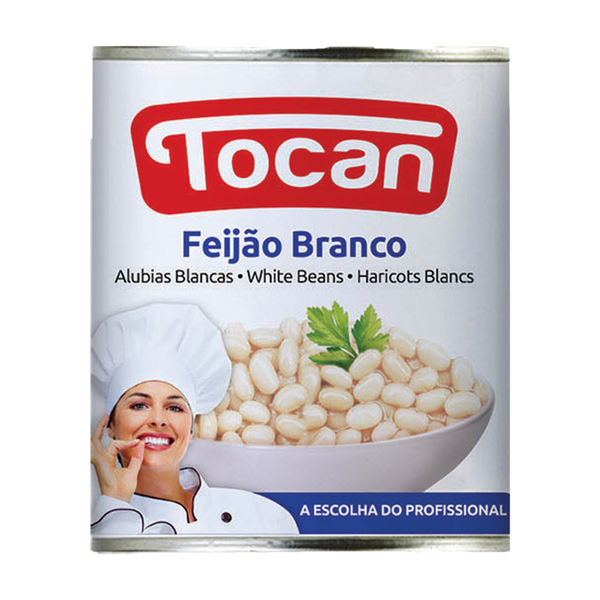 Tocan Feijão Branco Lata 850Grs (Cx12)