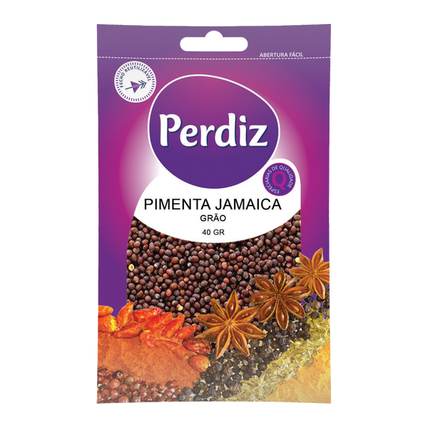 Perdiz Pimenta Jamaica Grão Saq. 40Grs (Cx15)