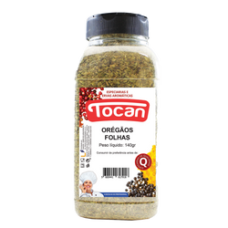 Tocan Oregãos Folhas Pet 140Grs (Cx6)