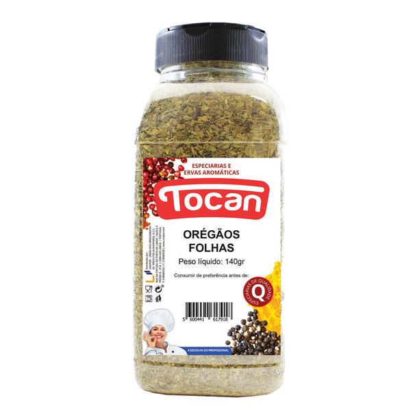 Tocan Oregãos Folhas Pet 140Grs (Cx6)