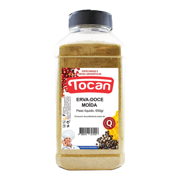 Tocan Erva-Doce Moida Pet 650Grs (Cx6)