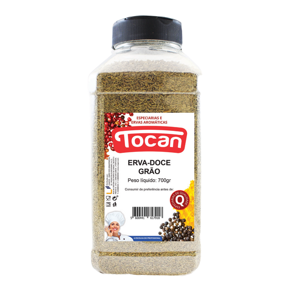 Tocan Erva Doce Grão Pet 700Gr (Cx6)