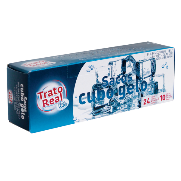 Trato Real Sacos Cubos Gelo 10Un  (Cx24)