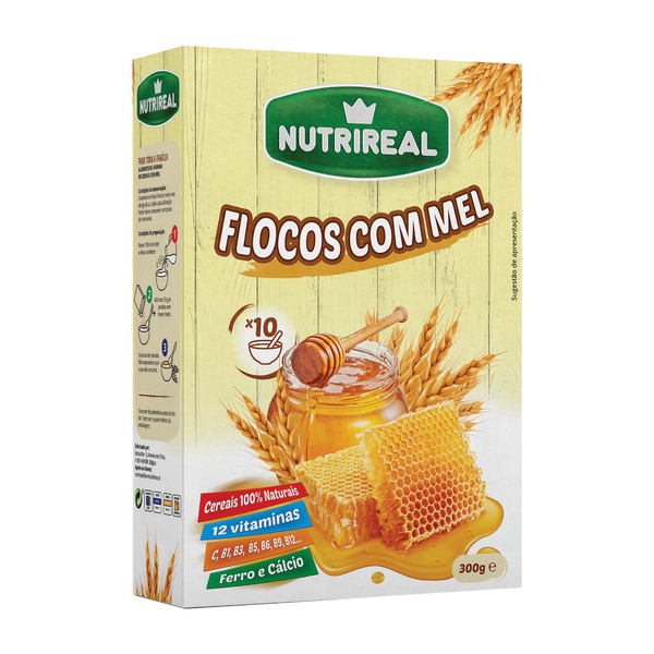 Nutrireal Flocos De Mel 300 Gr (Cx7)