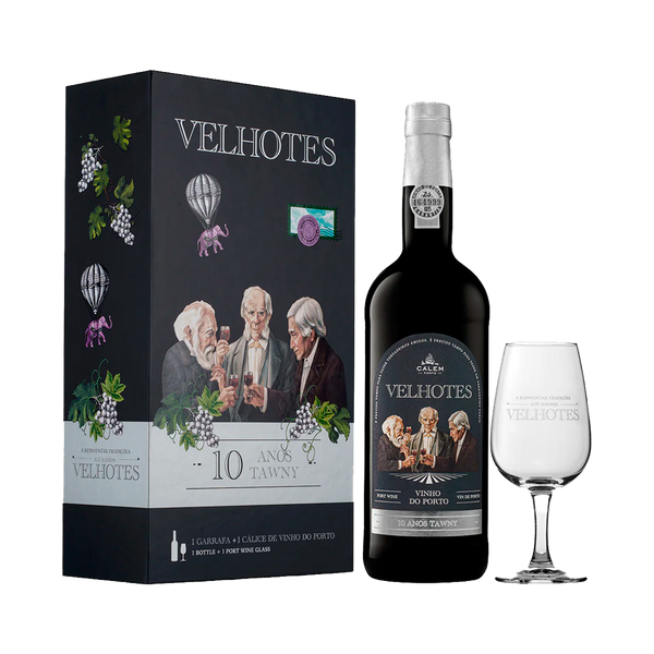 Pack 1Grf Vinho Porto Calem Velhotes Tawny 10Y 75Cl + 1 Cali