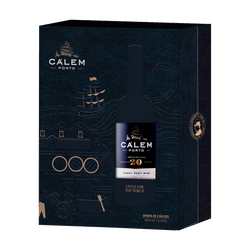 Pack 1Grf Vinho Porto Calem Tawny 20Y 75Cl + 2 Calice