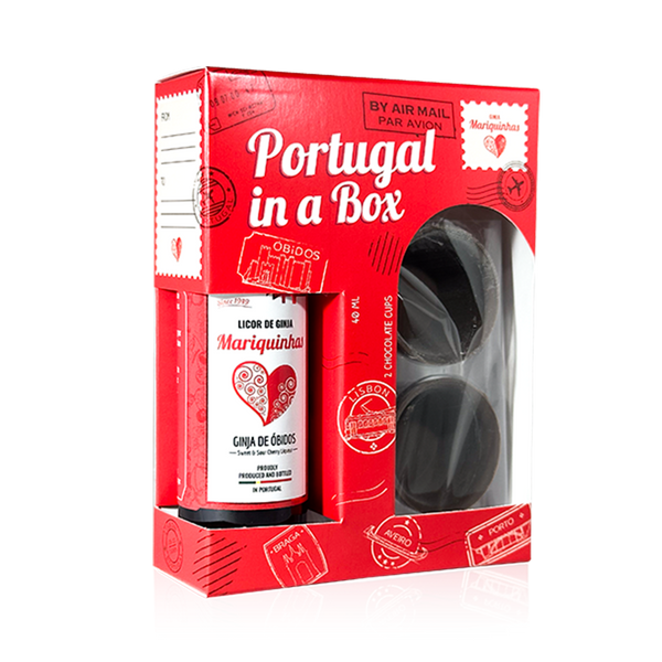 Conj. Portugal In A Box Mariquinhas 1Grf 40Ml + 2 Copos Choc