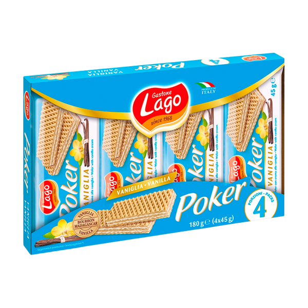 Bolacha Poker Baunilha 45Grs X 4 (Cx16)