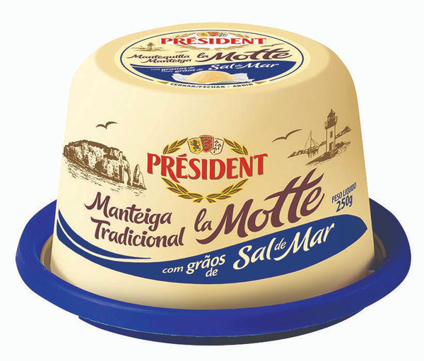Manteiga Lamotte President C/ Sal Mar 250Grs (Cx12)