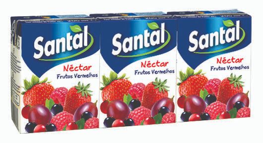 Santal Nectar Frutos Vermelhos (L3P2) 200Ml (Cx9Pack)