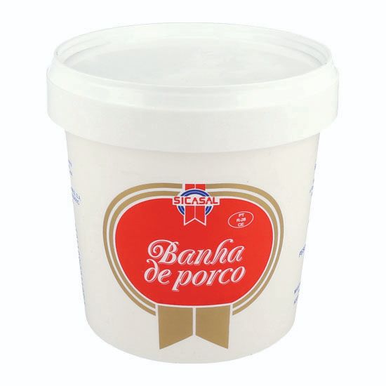 Banha De Porco Balde 1 Kilo (Cx6)